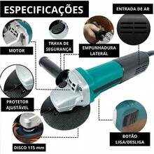 Angle Grinder/Sander 900w 115mm 4.1/2 11000rpm 220V/110V - Xem 9