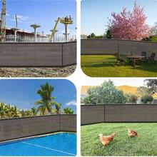 RILLIAM Privacy Screen Fence Heavy Duty Fencing Mesh Shade Net Cover For Wall Garden Yard Backyard,Brown - màu nâu - Xem 6