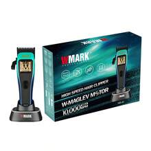 Wmark Professional Magnetic Levitation Vector Motor Hair Clipper, 10,000 RPM, Cordless Electric Hair Trimmer With Charging Base, Salon Use NG-X1 POLAR - Multicolor - View 10
