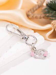 1pc Metal Lobster Clasp Hook, DIY Jewelry Making Accessory (With 26 Letter Copper Pendant), Suitable For Keychain, Necklace, Bracelet, Etc.