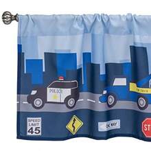First Responder Hero Themed 60x15 Window Valance For Toddler Baby And Young Boys Bedrooms Window Décor Treatment With Firetruck Tow Truck  Car And AmbulanceNot Only Can It Bring Enjoyment, But It Also Has Educational Value. - Multicolor - View 5