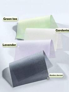 100 Stück tragbare Blättchen zum Abtupfen von Öl, für fettige Haut entwickelt - 3-in-1 Funktion, inklusive Spiegel, Puderpuff und Blättchen. Natürliche weiche Tücher mit Lavendel-, Gardenie-, Grüntee- und Bambuskohle-Düften, unisex, Reiseessentiell, praktisch zum Mitnehmen. (Verwandte Schlüsselwörter: Blättchen zum Abtupfen, Schönheit, Hautpflege, Spa, Selbstpflege, Hautpflegeprodukte, Gesichtspflege, Schönheitsartikel, Haut, Reinigungsprodukte) - Verschiedenfarbig - Übersicht 3