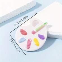 2/10 szt. Modne zawieszki wielokolorowe, miniaturowe, żywiczne, akcesoria, losowo dobrane style, odpowiednie dla kobiet, do tworzenia biżuterii, naszyjników, bransoletek, kolczyków, dekoracyjne do torebek, kluczy, prezentów na powrót do szkoły dla przyjaciół - Wielokolorowe - Zobacz 9