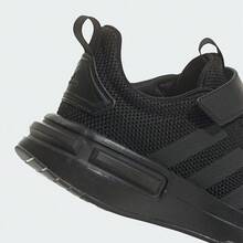 Adidas 阿迪达斯儿童透气网面缓震舒适休闲跑步鞋，减震魔术贴运动鞋，透气网面休闲跑步鞋 - 黑色 - 查看 6