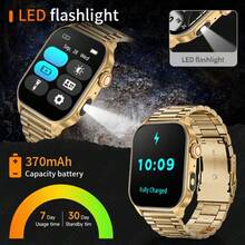 LIGE's New Smart Watch Has 370 MAh Large-Capacity Battery, 100+ Sports Modes, Running Timer, Sleep Monitoring, Music Playback, Multiple Dial Customization Switches, Waterproof Fashionable Sports Watch - Black - View 5