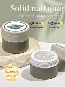XEIJAYI 1/3/6支装 12毫升固体指甲胶 - 强力粘合剂，适用于指甲板、3D美甲，可配合UV/LED美甲灯使用 - 無色 - 查看 5