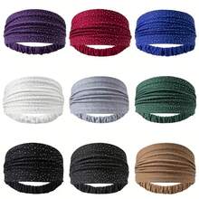 3pcs Women's Multicolor Knitted Casual Warm Comfortable Headbands, Suitable For Daily Use Hair Accessories Fashion Hair Bands - Multicolor - View 2
