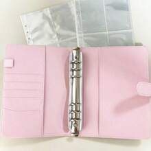 A5/A7 高级多功能 A5 照片卡片活页相册，时尚相册设计，小巧耐用，3 英寸/5 英寸环装明信片收纳册，非常适合保存回忆和整理照片，适用于家庭、周年纪念、毕业典礼、婚礼、母亲节礼物、结婚相册、情人节相册等。 - 多色 - 查看 6