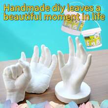 Couple's Hand Mold DIY Model, Handmade Couple Commemorative Model, Valentine's Day DIY Gift - Multicolor - View 2