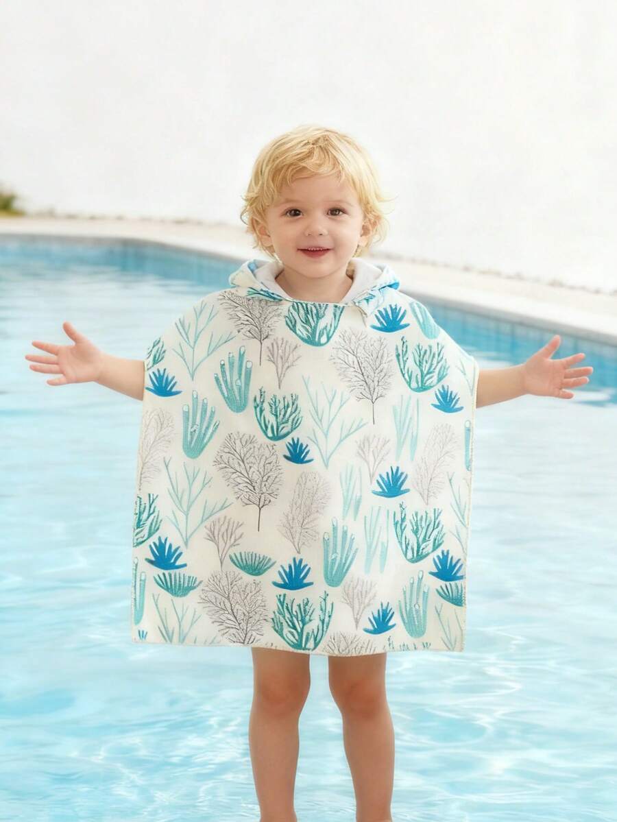 1 buc prosop cu glugă pentru bebeluși, prosop cu glugă pentru copii, prosop de duș cadou pentru nou-născuți, sugari și copii mici - Multicolor - Vizualizare 1