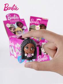 Mattel 1PC Barbie Officially Licensed 3D Anime Character Series Mystery Bulk Bag Clip Party Favor Keychain Cute Blind Bag Keyring Random One Barbie Skipper Or Other Characters Bag Charm Fashion Accessories For Family Friends Birthday Christmas Anniversary Newyear Festival Gifts