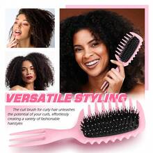 Curl Defining Brush, Curl Brush, Curl Brush For Curly Hair, Curly Hair Brush For Combing And Shaping Men's And Women's Curls To Reduce Pulling And Curl Separation By Candybrush - Multicolor - View 8