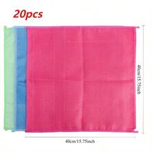 20PCS Microfiber Towels Set, Absorbent Car Wash Drying Cloths For Auto Detailing, Soft Cleaning Rags For Windows Glass And Mirrors, Reusable Household Kitchen Cleaning Towels Designed For Daily Home And Vehicle Care