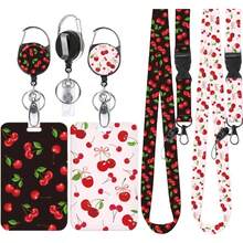 Cordn Para Cuello Con Tarjetero Tarjetas De Identidad Retrctiles Porta Credencial Y Juego De Cordn Extrable Oficina Escuela Mecanismo Deslizante Funda Tarjeta - Negro - Ver 3