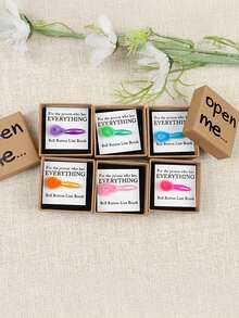 Bộ quà tặng cọ rửa rốn ngộ nghĩnh - 6 màu cầm tay kèm thiệp, quà tặng lễ hội độc đáo, quà tặng vui nhộn cho người lớn, đồ trang trí nhà cửa độc đáo cho bạn bè và bạn cùng phòng, lý tưởng cho quà tặng Giáng sinh và các bữa tiệc. - Nhiều màu - Xem 6