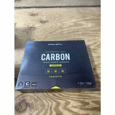 2 Paquetes de Paletas de Ping Pong PRO-SPIN con Serie Elite de Carbono
