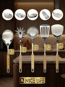 Wooden Handle Five-piece Set