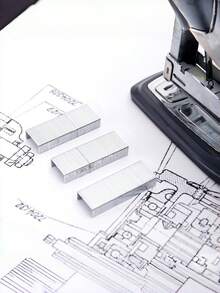 标准24/6办公订书钉套装 - 每盒1000枚，性价比高，适用于学生课堂作业、工作场所办公用品、家庭文件整理（笔记本、办公报告、家庭清单、手册）、课堂作业装订、办公文件分类、日常手册制作、学习笔记整理和家庭文件装订。