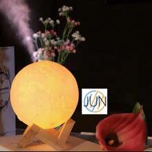 Humidificador Luna con 3 Modos de Luz Blanca y Cálida Aromaterapia. - Multicolor - Ver 5