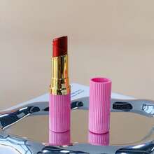Elegant Pink Lipstick Lighter - Reusable Metal Lighter, Portable & Stylish Zinc Alloy + ABS Design, Perfect Gift For Women, Butane Gas Not Included - 玫紅色 - 查看 5