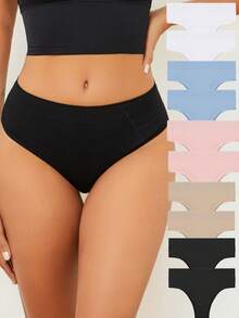 VKME Juego de 10 piezas de bragas triangulares sin costuras, ropa interior íntima para mujer - Multicolor - Ver 3