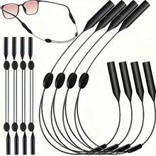 1/3 buc curea clasică reglabilă pentru ochelari, Șnur simplu pentru ochelari de vedere la modă, Confortabil și practic pentru ochelari, Cordon pentru ochelari de sport în aer liber cu design fără coadă, Curea anti-alunecare pentru ochelari, Cordon pentru ochelari de modă sport, Ramă ochelari, Fixare la gât, Manșon picior, Curea anti-cădere, Cordon de agățare cu buclă pentru urechi - Multicolor - Vizualizare 1