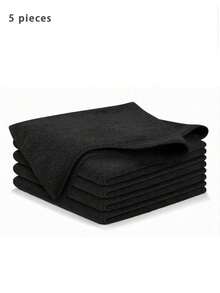 10pcs Black Cleaning Cloth Thick Rags Kitchen Dishwashing Pot Dish Washing Cloth Towel Cleaning Tools, Kitchen, Bathroom, Home, Household Supplies Supplier - Black - View 9