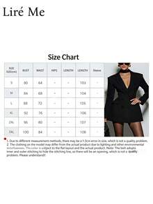 Liré Me French-Style Vintage High-End Tailored Suit Dress With Deep V-Neck, Puff Sleeves, Faux Pockets, And A Cinched Waist - 紅色 - 查看 8