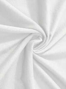 Men's T-Shirt Gift For Him Sports Print Knit Blouse Round Neck Soft Comfortable Basic 100% Cotton - trắng - Xem 3