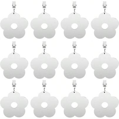 Tischdeckengewichte, 12 extra-schwere Tischdeckengewichte, Tischdeckengewichte aus Edelstahl für den Außenbereich, geeignet für Gärten und Freiflächen.