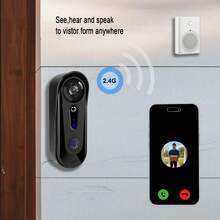 RAKEBLUE 1080P Wireless Smart Video Doorbell Camera, Cloud Storage, Night Vision, Motion Detection, Two-Way Audio, Fearless In The Dark, Keep Track Of The Home's Dynamics At Any Time - màu đen - Xem 5