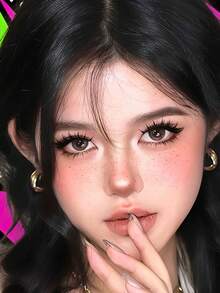 5 pares de pestañas postizas 3D de estilo de dibujos animados, pestañas falsas de visón suaves, cruzadas y gruesas y largas - Negro - Ver 2