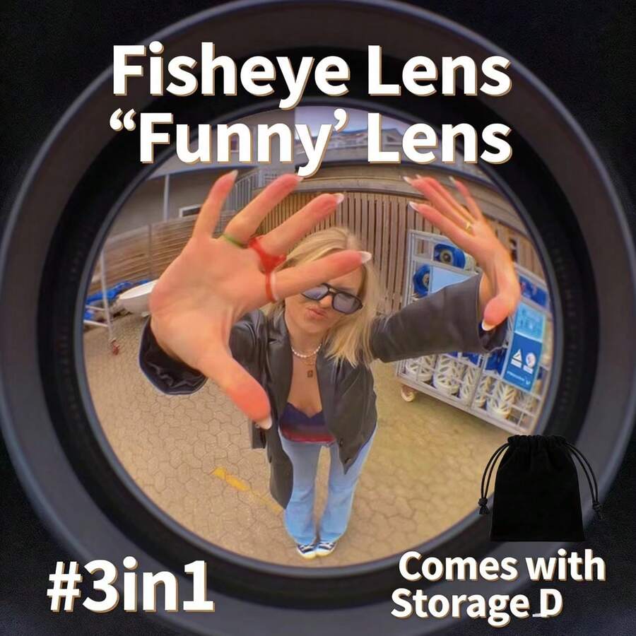 Fisheye Lens, Macro Lens, Wide Angle Lens, Special Effects Lens, Magnifying Lens For Smartphone - Multicolor - View 1
