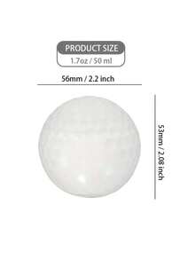 3 piezas Vasos de agua con forma de pelota de golf de plástico - Empaquetados individualmente, reutilizables, diseño de pelota de golf con patrón de luna, regalo ideal para golfistas - Multicolor - Ver 4