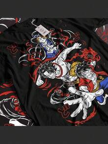 Anime Vintage Special T-Shirt Unisex Anime Manga Shirt Anime Shirt Anime Lovers Shirt Graphic Anime Tee Manga Shirt Japa - màu đen - Xem 1
