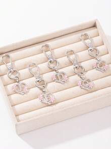 1pc Metal Lobster Clasp Hook, DIY Jewelry Making Accessory (With 26 Letter Copper Pendant), Suitable For Keychain, Necklace, Bracelet, Etc.