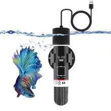 1pc Mini Aquarium Automatic Thermostat Rod + 1pc Digital Temperature Combo, Thermostat Rod Combo/5/10pcs Digital Color Changing Fish Tank Temperature Sticker Optional, Energy Saving Micro USB Constant Temperature Mini Fish Tank Thermostat Rod, Turtle Tropical Fish Freshwater Quartz Explosion-Proof, Mini Quartz Glass Tropical Fish Automatic Thermostat Controller, Explosion-Proof, Energy-Saving, Comes With 1pc Sticker Thermometer And Sucker - Multicolor - View 13