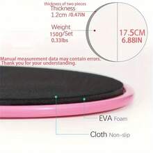 2pcs Core Sliders, Yoga Abdominal Muscle Fitness Gliding Discs, Portable Fitness Equipment Suitable For Abdominal And Yoga Exercises, Gym