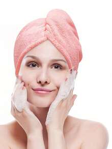 1/3/4 Pcs Women Anti-Frizz Hair Towel Set, Super Absorbent Quick Dry Hair Wrap, Suitable For Drying Curly Long Hair, Patting Wet Hair, Back To School Hair Turban, Applicable For Salon, Hotel, Sports, Home And More, Hair Towel, Skincare Hair Drying Wrap - Multicolor - View 20