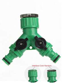 1/2pcs Durable Professional Bi-Directional Lawn Sprinkler Head Splitter Y-Shaped Threaded Hose Splitter Garden Hose Connector Water Faucet Adapter