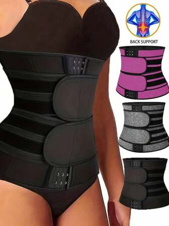 1pc, Chloroprene Rubber Women's Waist Trimmer - A Slimming And Shaping Device That Uses Sauna Sweat Wicking Technology And Controls The Abdomen. Please Choose The Size Corresponding To The Size, And It Is Recommended To Buy One Size Larger