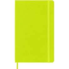 Moleskine - Cuaderno clásico, tapa dura, grande (13 x 21 cm), liso/blanco, verde mirto, 240 páginas(Rayas Verde Limón) - Multicolor - Ver 2