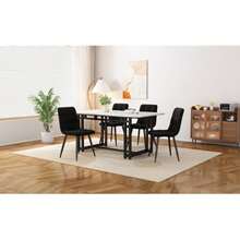 Dining Table & Chair Sets - Black - View 4