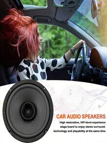 1pc 4/5/6 Inch 600W Car Audio Speaker, 2-Way Full Range Speaker With Car Frequency Response, Subwoofer Midrange Super Slim Upgrade Speaker