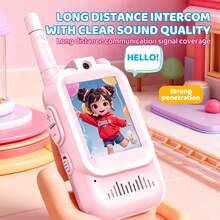 CASRRA 2pcs Kids Walkie Talkie Toy - Long Range Communication, No Internet Required, With Camera, Suitable For 3-12 Years Old Children, Indoor And Outdoor Play, Children's Day & Christmas Gift - Multicolor - View 5