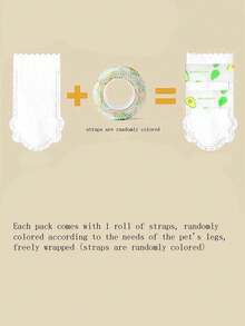 1 Set Pet Outdoor Supplies, Disposable Pet Shoe Covers, Non-Woven Dog Leg Sleeves, Suitable For Outdoor Activities, Waterproof And Non-Slip, Non-Washable Dog Shoes, Pet Shoes - Multicolor - View 7