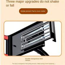 1个通用可调节懒人手机/平板电脑支架 - 带鹅颈夹，可安装在床上和桌面上，非常适合直播、看电视和免提观看 - 安全便捷的手机安装解决方案 - 送给朋友的理想礼物，兼容、安卓手机，生日礼物，送给家人、朋友的礼物，手机支架，手机配件，兼容、安卓手机，生日礼物，送给家人、朋友的礼物，生日礼物，承重力强 - 黑色 - 查看 6