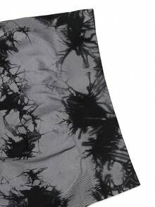 TNTOR Leggings deportivos de yoga con efecto tie-dye para mujer de talla grande, pantalones de entrenamiento con cintura alta que levantan el trasero, mallas elásticas que absorben la humedad, adecuados para ejercicio, ciclismo y fitness - Multicolor - Ver 7