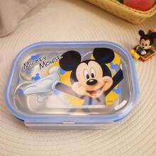 Disney 高品质艾莎、米奇和米妮午餐盒 - 冰雪奇缘可爱便携便当盒，非常适合工作和学习。这款卡通主题的可爱餐盒容量大，是户外旅行、露营和生日礼物的理想之选。 - 彩色 - 查看 13