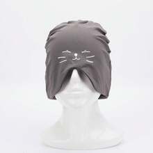 Gorro de Dormir Unisex% Algodón Antialérgico Gorro de Casa de Dos Capas Gorro de Tela No Alérgico - Gris claro (ZZZ) - Ver 29